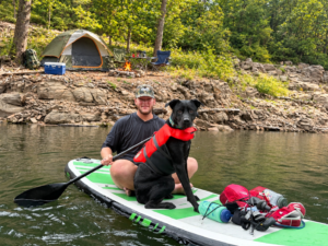 Paddling Into a Riverside Campsite